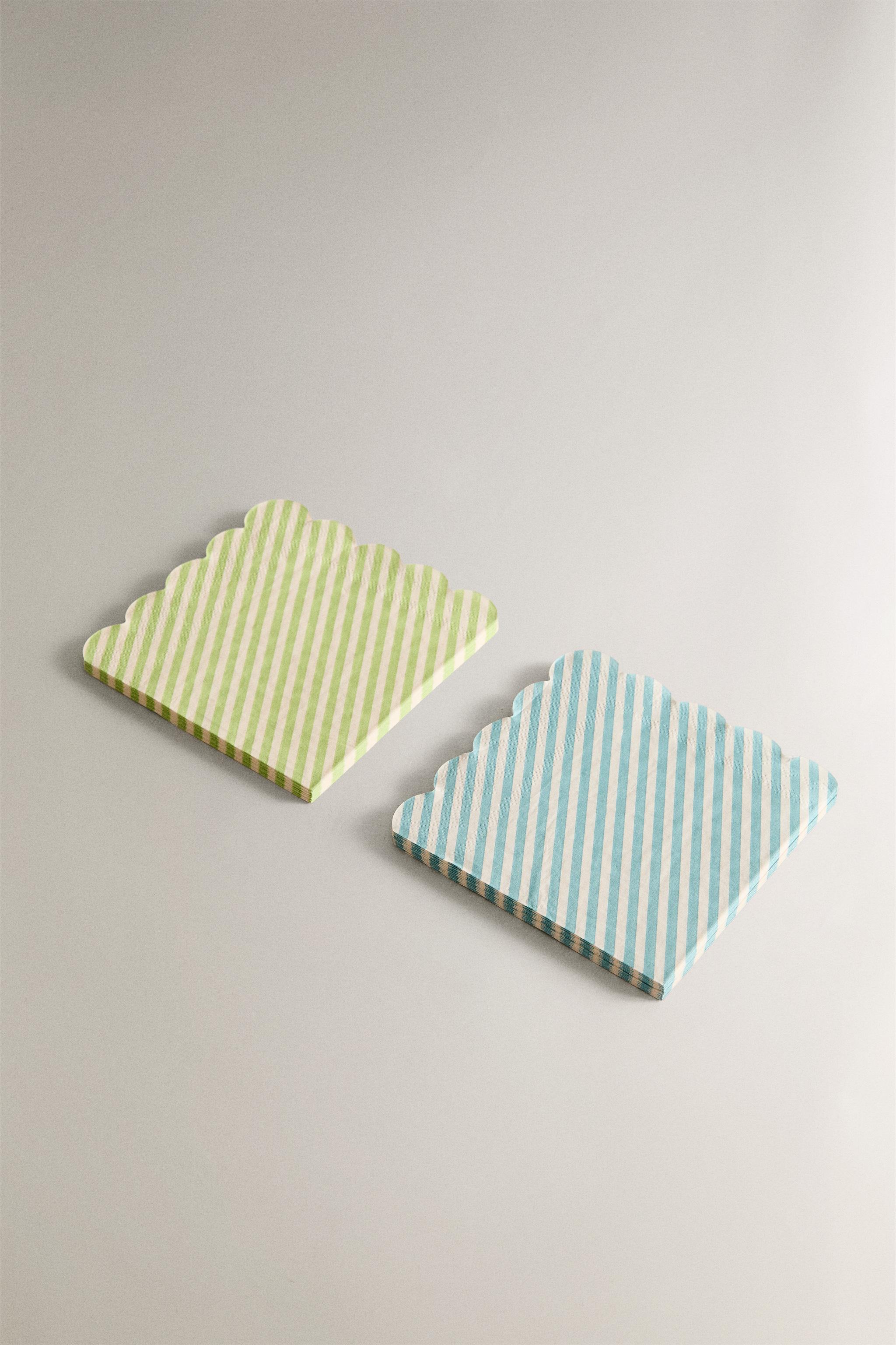 SET OF STRIPED PAPER NAPKINS (SET OF 30)